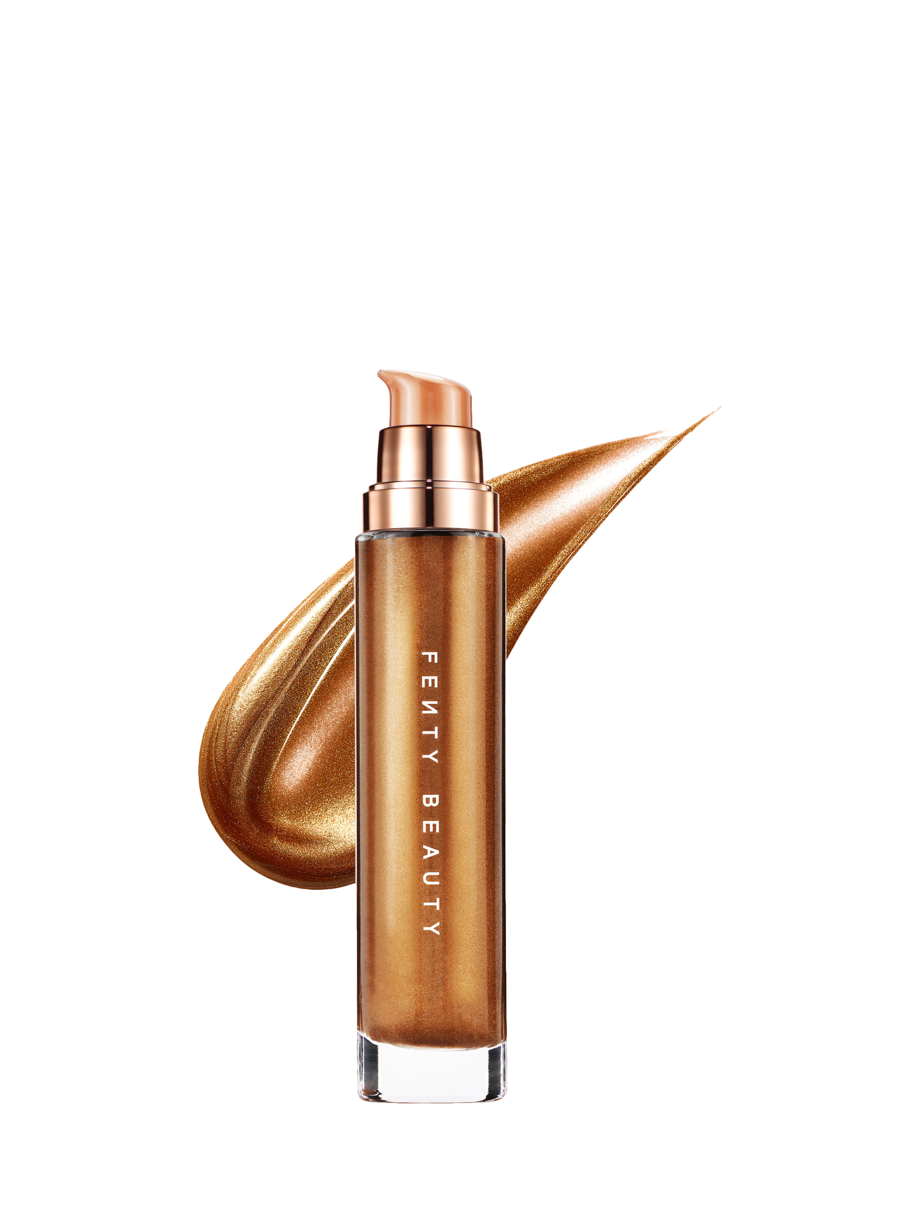 Product image 1 of 9, which shows Fenty Beauty Body Lava Body Luminizer, Penny Drop