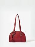 Mint Velvet Leather Shoulder Bag, Red Burgundy