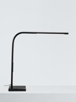 John Lewis Cullen LED Marble Base Desk Lamp, Black - view 2, Black