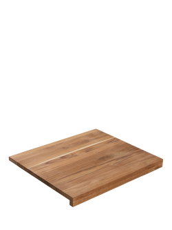 Tramontina Double Sided Juice Grooves Chopping Board, FSC-Certified (Teak Wood) - view 2, Oil Teak