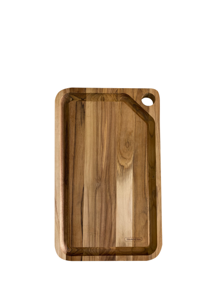 Tramontina Deep Juice Grooves Cutting Board, FSC-Certified (Teak Wood), Oil Teak
