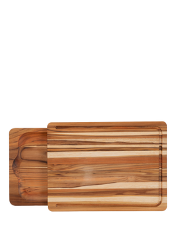 Tramontina Deep Juice Grooves Meat Slicing Board & Serving Tray, FSC-Certified (Teak Wood) - view 2, Oil Teak