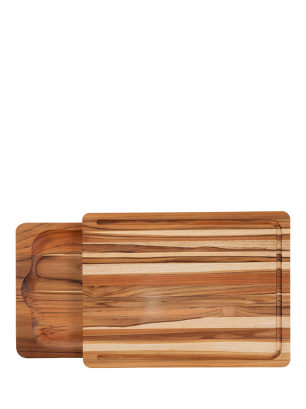 Tramontina Deep Juice Grooves Meat Slicing Board & Serving Tray, FSC-Certified (Teak Wood) - view 2, Oil Teak