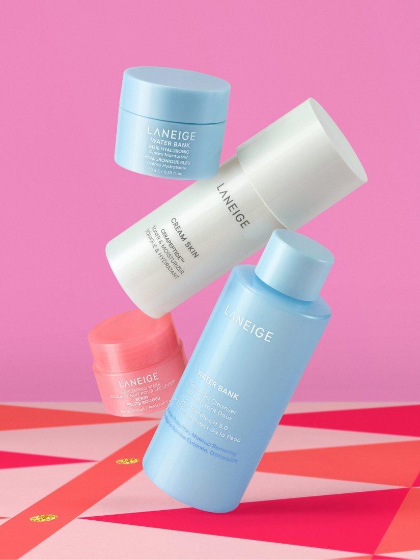 Product image 5 of 6, which shows LANEIGE Hydration To Go Holiday Skincare Gift Set