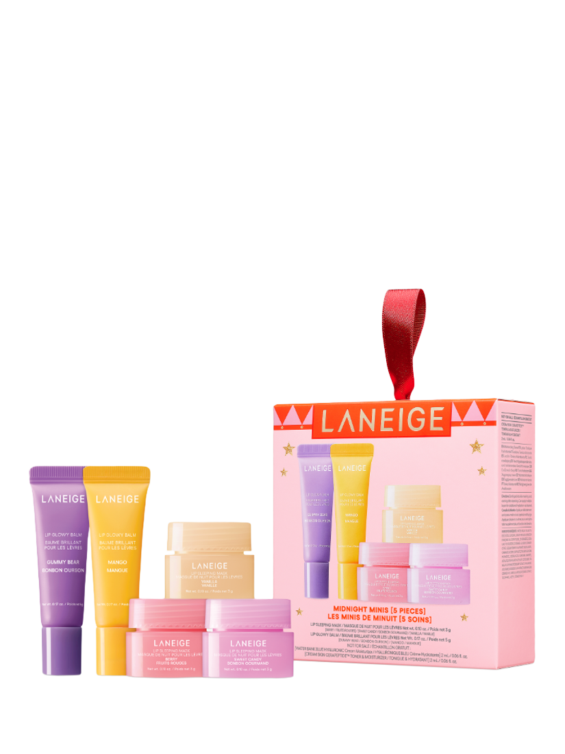 Product image 1 of 6, which shows LANEIGE Midnight Minis Holiday Skincare Gift Set
