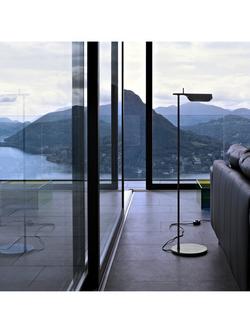 Flos Tab Rotating Head LED Floor Lamp - view 2, Black