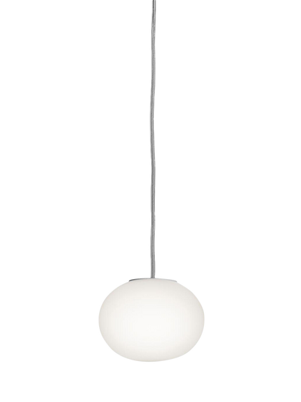 Flos Glo-Ball Opaline Glass Mini Pendant Ceiling Light, White, White