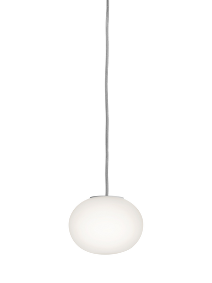 Flos Glo-Ball Opaline Glass Mini Pendant Ceiling Light, White - view 2, White