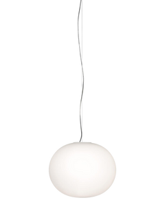 Flos Glo-Ball Opaline Glass Pendant Ceiling Light, White