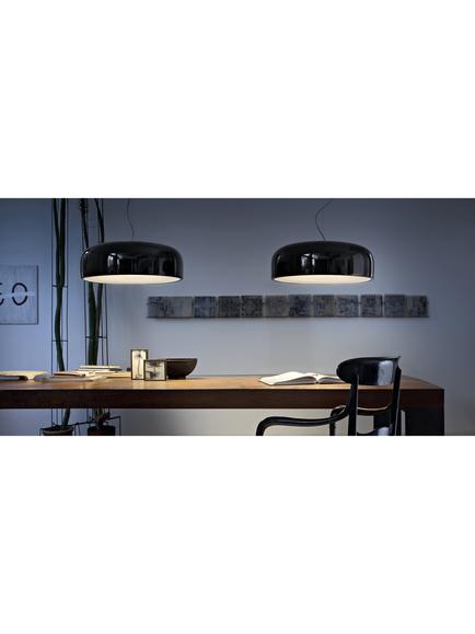 Flos Smithfield Suspension Pendant Ceiling Light, Black - view 2, Glossy Black