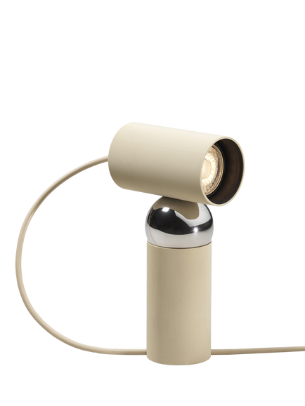 Flos Bilboquet Adjustable Head Table Lamp, Linen
