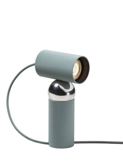 Flos Bilboquet Adjustable Head Table Lamp, Sage