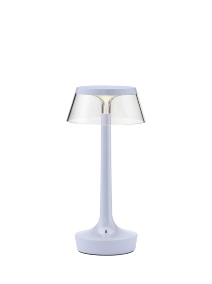 Flos Philippe Starck Bon Jour Unplugged Rechargeable Cordless Table Lamp, Fade Blue, Fade Blue