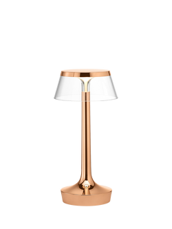 Flos Philippe Starck Bon Jour Unplugged Rechargeable Cordless Table Lamp, Copper