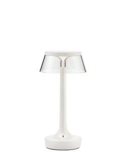 Flos Philippe Starck Bon Jour Unplugged Rechargeable Cordless Table Lamp, Almost White
