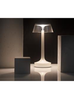 Flos Philippe Starck Bon Jour Unplugged Rechargeable Cordless Table Lamp - view 2, Almost White