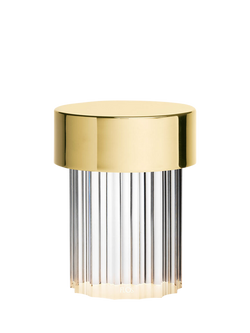 Flos Last Order Crystal Base Rechargeable Table Lamp, Polished Brass
