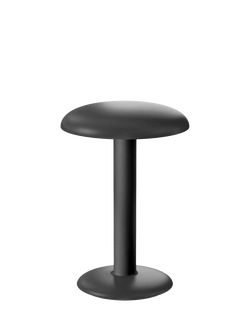 Flos Gustave Rechargeable Portable Table Lamp, Smooth Black