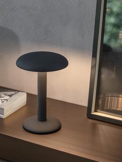 Flos Gustave Rechargeable Portable Table Lamp - view 2, Smooth Black