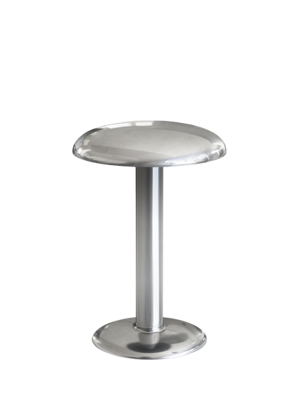 Flos Gustave Rechargeable Portable Table Lamp, Polished Silver