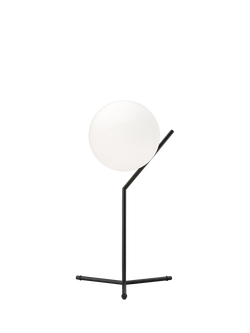 Flos Opaline Glass Globe Table Lamp, Black
