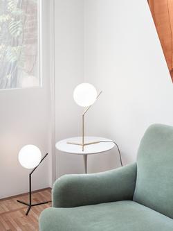 Flos Opaline Glass Globe Table Lamp - view 2, Black