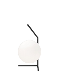 Flos Opaline Glass Globe Low Table Lamp, Black