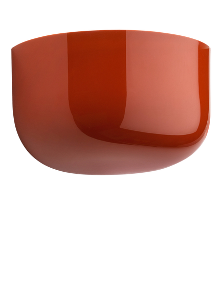 Flos Bellhop Bathroom Wall Up Light, Brick Red
