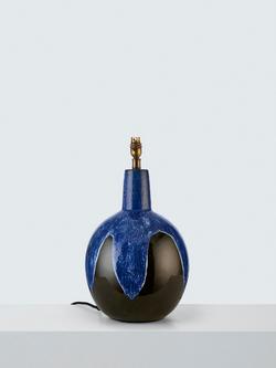 John Lewis Soluna Ceramic Lamp Base, Blue, Blue