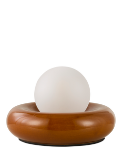 John Lewis Doughnut Table Lamp - view 2, Auburn