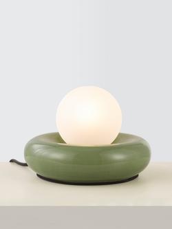 John Lewis Doughnut Table Lamp, Green