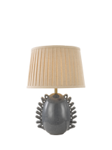 John Lewis Ruffle Ceramic Base Table Lamp, Blue