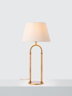 John Lewis Archibald Cane Table Lamp, Brass, Brass