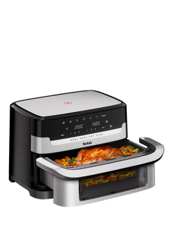 Tefal Dual Easy Fry Flex EY922D Fryer Flex Air Fryer, 9L, Stainless-steel - view 2, Stainless-steel