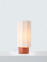 John Lewis Deca Ceramic Base Table Lamp, Natural Linen