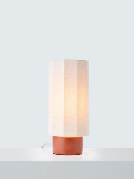 John Lewis Deca Ceramic Base Table Lamp, Natural Linen, Natural Linen