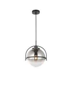 John Lewis Contour Pendant Ceiling Light, Smoke, Smoke