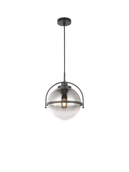 John Lewis Contour Pendant Ceiling Light, Smoke, Smoke