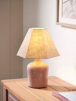 John Lewis Splatter Ceramic Table Lamp - view 2, Plaster