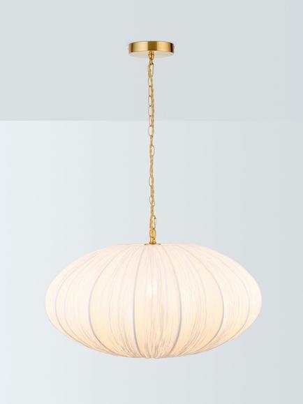 John Lewis Edith Pendant Ceiling Light, White