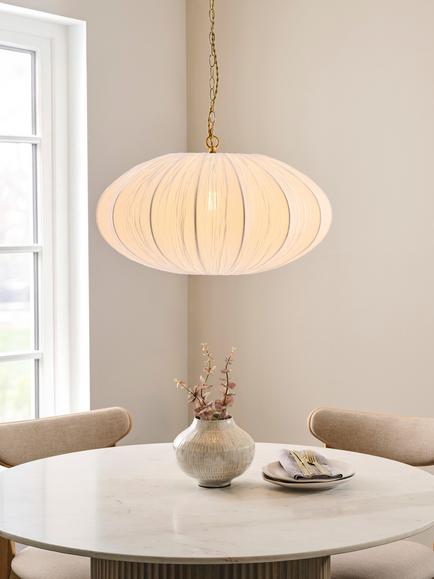 John Lewis Edith Pendant Ceiling Light - view 2, White