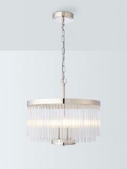John Lewis Lexton Chandelier Ceiling Light, Nickel