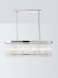 John Lewis Lexton Over Diner Ceiling Light, Matte Antique Brass, Nickel