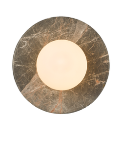 John Lewis Bowl Marble Wall Light, Bost Grey, Bost Grey