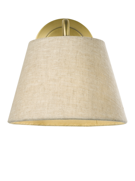 John Lewis Fulham Single Arm Wall Light, Antique Brass