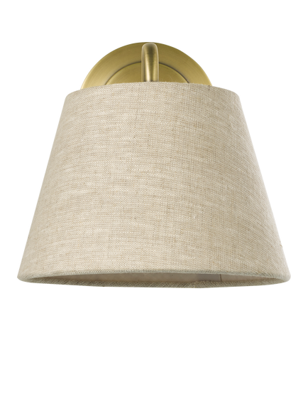 John Lewis Fulham Single Arm Wall Light - view 2, Antique Brass