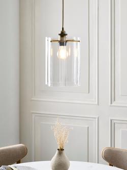 John Lewis Poppy Easy-to-Fit Ceiling Shade, Clear Glass - view 2, Clear Glass