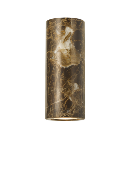 John Lewis Linea Marble Wall Light, Brown, Brown