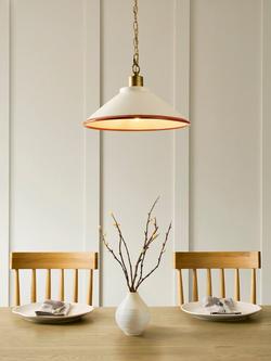 John Lewis Salcombe Stripe Pendant Ceiling Light - view 2, Sienna