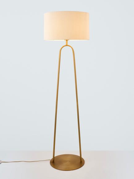 John Lewis Rosso Floor Lamp, Matt Antique Brass, Matt Antique Brass